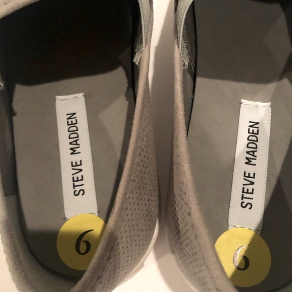 🆕Steve Madden slip on grey sneakers Sz 9 - Picture 9 of 11